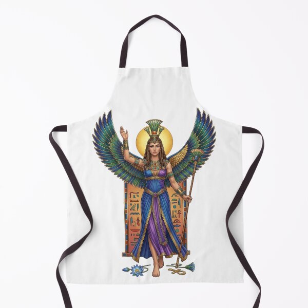Item preview, Goddess Isis with Sacred Wings | Ancient Egyptian Mythology Art designed and sold by Queen Cleopatra.