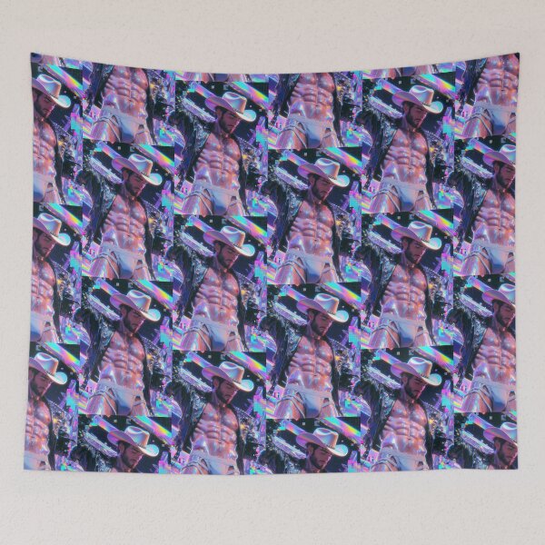 Item preview, Neon Cyber Cowboy in Holographic Jacket designed and sold by ZhivanCrimson.