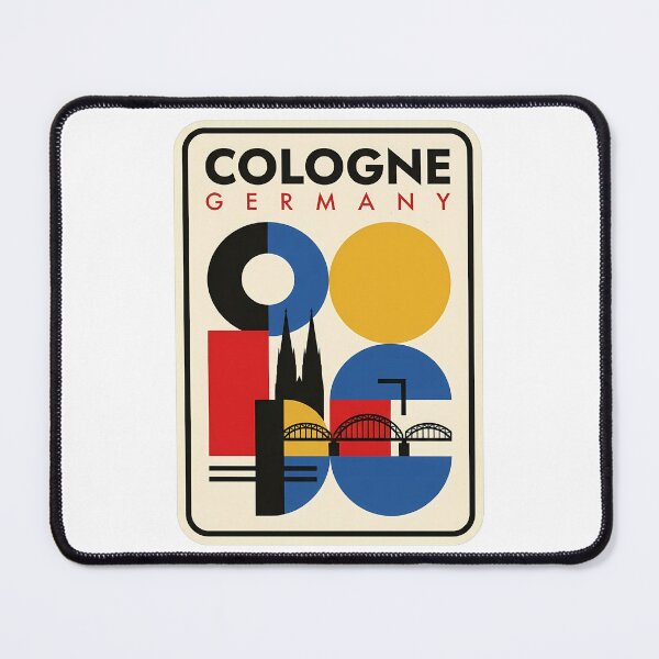 Item preview, Cologne Germany Retro Geometric Travel Poster Skyline designed and sold by k3rstman1.