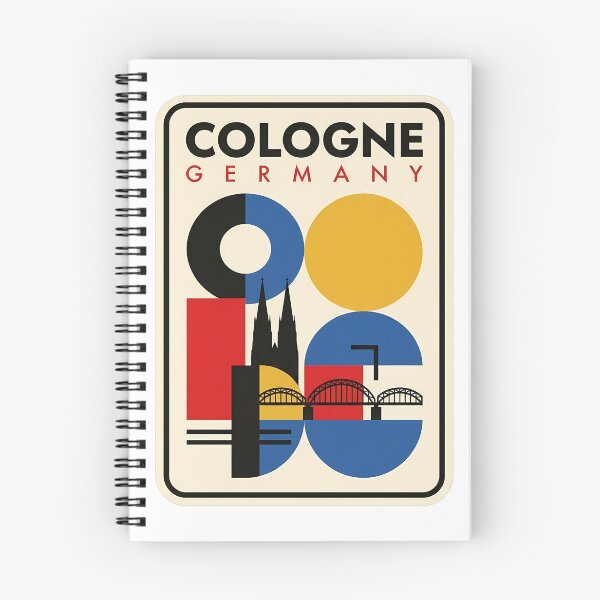 Item preview, Cologne Germany Retro Geometric Travel Poster Skyline designed and sold by k3rstman1.