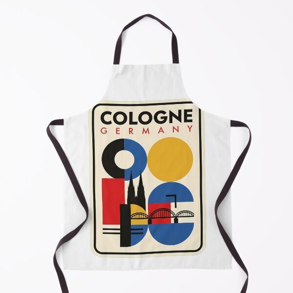 Item preview, Cologne Germany Retro Geometric Travel Poster Skyline designed and sold by k3rstman1.