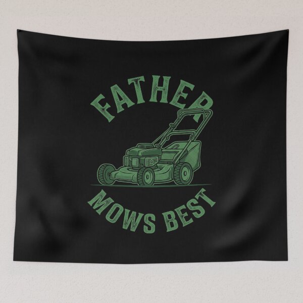 Item preview, Father Mows Best Dad Lawn Mowing Gardener Fatherhood designed and sold by SofenArt.