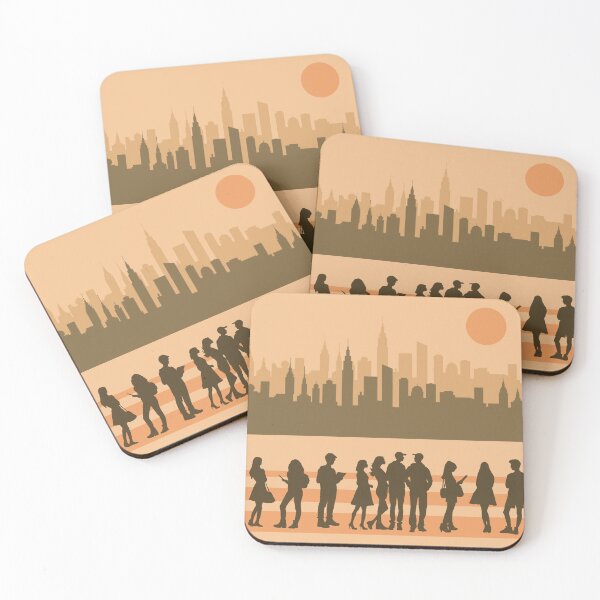 Item preview, Urban Silhouettes Pattern | Urban/Youth Art designed and sold by UnhingedBird.
