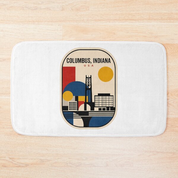 Item preview, Retro Columbus Indiana Mid Century Modern Cityscape designed and sold by k3rstman1.
