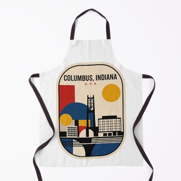 Item preview, Retro Columbus Indiana Mid Century Modern Cityscape designed and sold by k3rstman1.