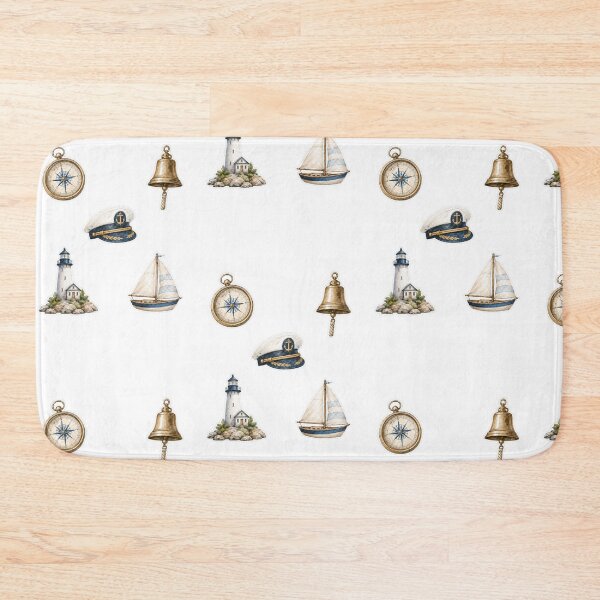 Item preview, Vintage Nautical Watercolor Sticker Set designed and sold by Ewa Miller.