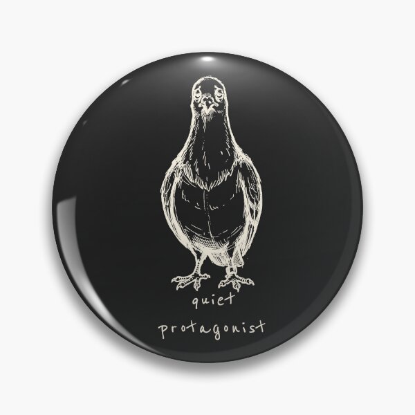 Item preview, Funny Pigeon Minimalist Bird Art - Quiet Protagonist designed and sold by Lumi-Bloom.