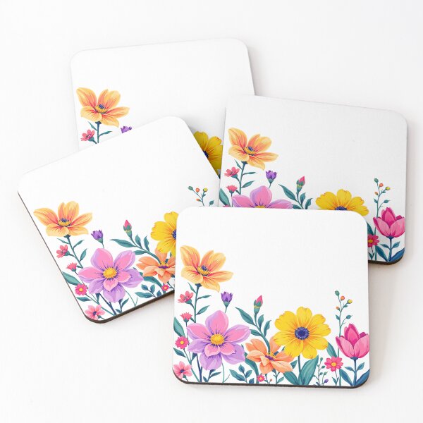 Item preview, Colorful Wildflower Border Floral Design designed and sold by roxysnextgenart.