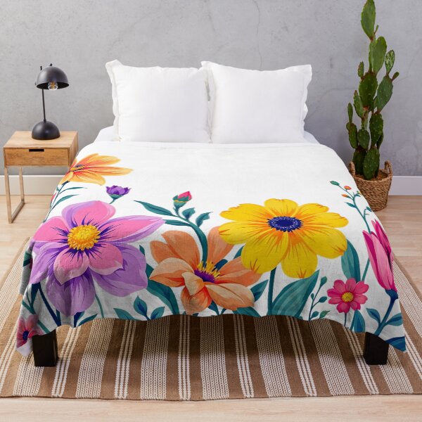 Item preview, Colorful Wildflower Border Floral Design designed and sold by roxysnextgenart.