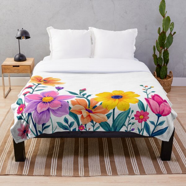 Item preview, Colorful Wildflower Border Floral Design designed and sold by roxysnextgenart.