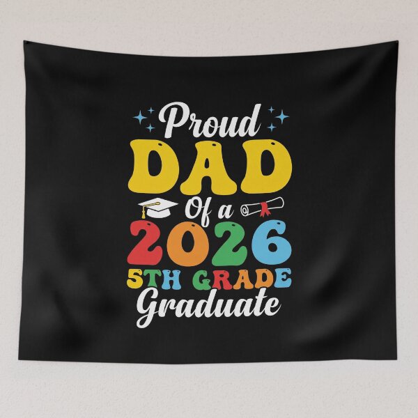 Item preview, Proud Dad Of A 2026 5th Grade Graduate Father Celebration designed and sold by SofenArt.