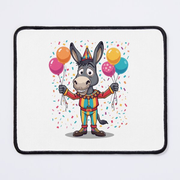 Item preview, Amazing Digital Circus Donkey Party Mascot | Funny Carnival Cartoon Design designed and sold by Vvmd.