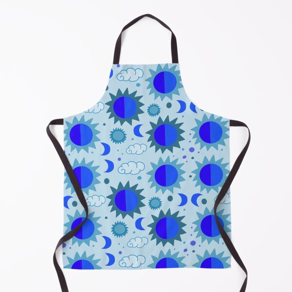 Item preview, 90s Vintage Celestial Dream Sun And Moon (Blue Gray) designed and sold by Designs by Sara Felton.