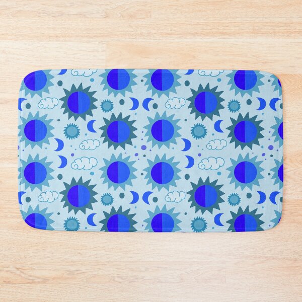 Item preview, 90s Vintage Celestial Dream Sun And Moon (Blue Gray) designed and sold by Designs by Sara Felton.
