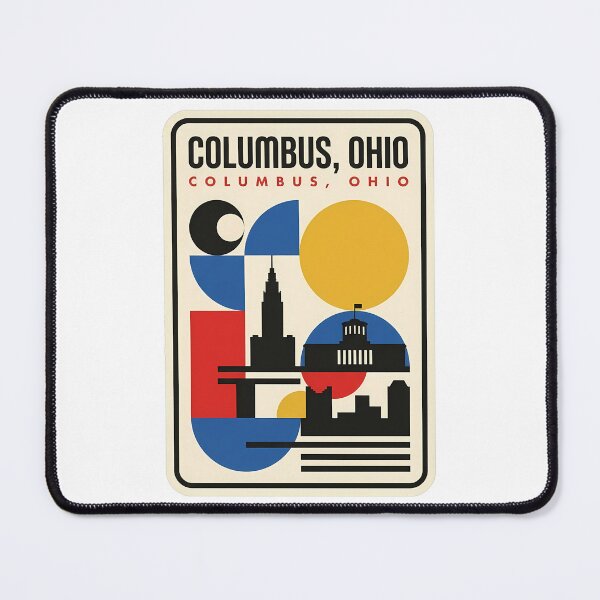 Item preview, Retro Columbus Ohio Geometric City Skyline designed and sold by k3rstman1.