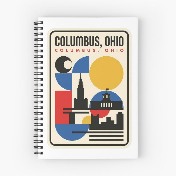 Item preview, Retro Columbus Ohio Geometric City Skyline designed and sold by k3rstman1.