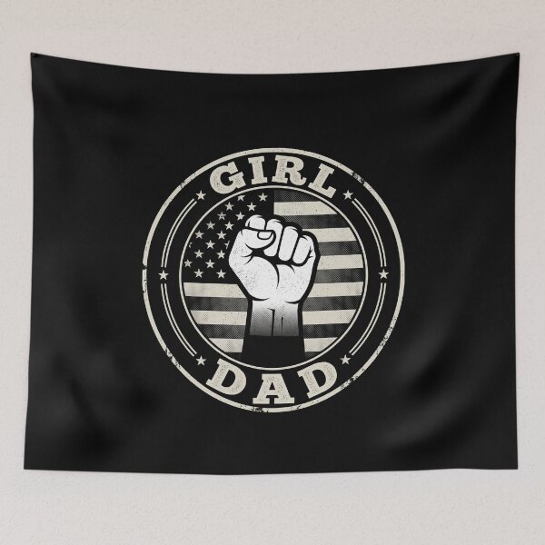 Item preview, Girl Dad Father Of Daughters Patriotic American designed and sold by SofenArt.