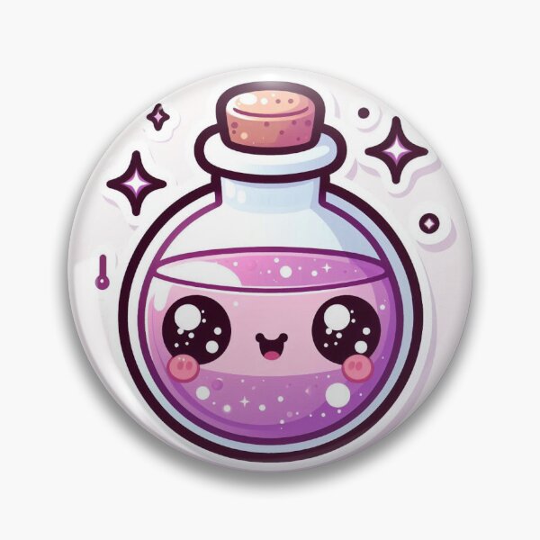 Item preview, Kawaii Halloween Potion Bottle Sticker designed and sold by PastelPawsArt.