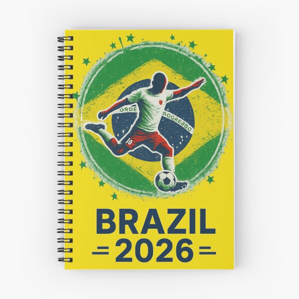 Item preview, Team Brazil Flag Soccer Player 2026 designed and sold by legendaryskins.