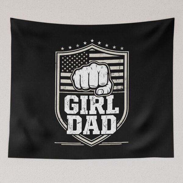 Item preview, Girl Dad Proud Father Daughter Papa Fathers Day Gift designed and sold by SofenArt.