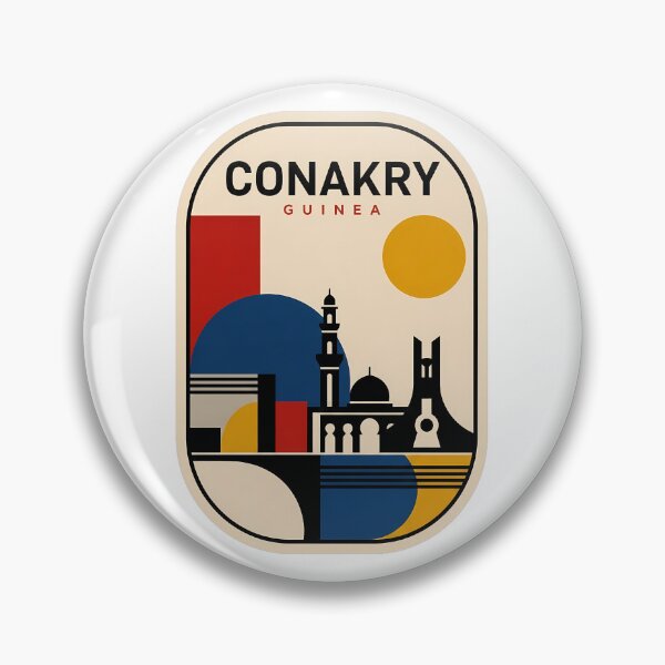 Item preview, Conakry Guinea Retro Minimalist Travel Art designed and sold by k3rstman1.