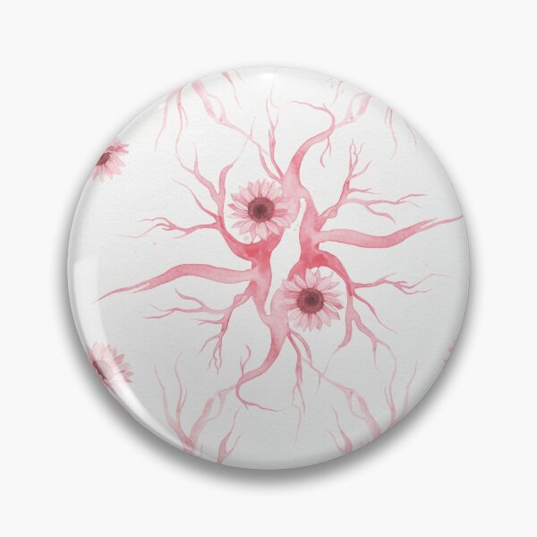 Item preview, Surrealist Pink Sunflower Watercolor Pattern  designed and sold by wissal.studio.