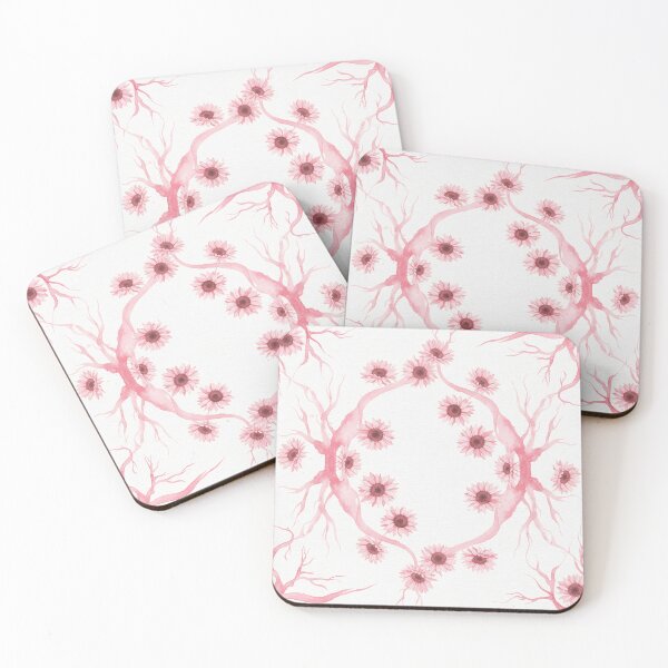 Item preview, Surrealist Pink Sunflower Watercolor Pattern  designed and sold by wissal.studio.
