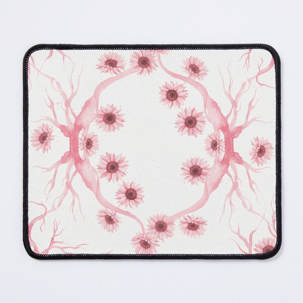 Item preview, Surrealist Pink Sunflower Watercolor Pattern designed and sold by wissal.studio.