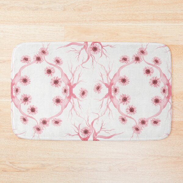 Item preview, Surrealist Pink Sunflower Watercolor Pattern  designed and sold by wissal.studio.