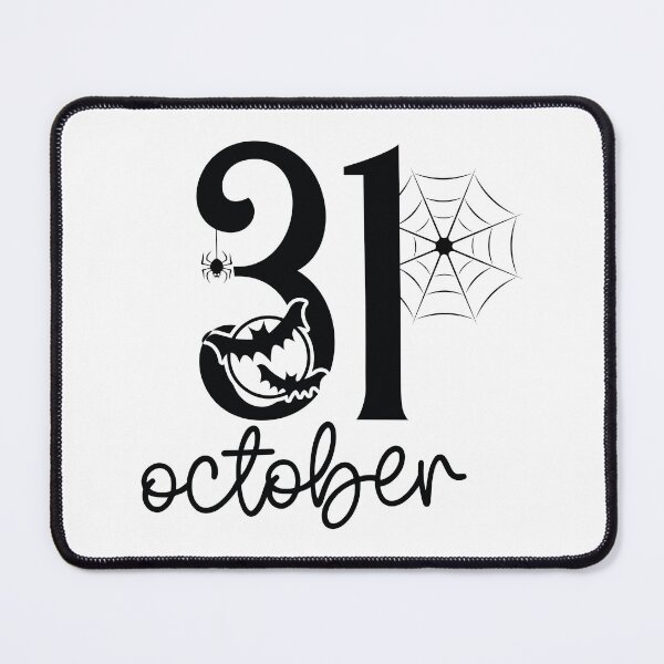 Item preview, 31 October - Cute Halloween Party Retro Vintage Spooky Pumpkin Witch Ghost Autumn Fall Season Gothic Horror Gift designed and sold by FuzionRaptor.