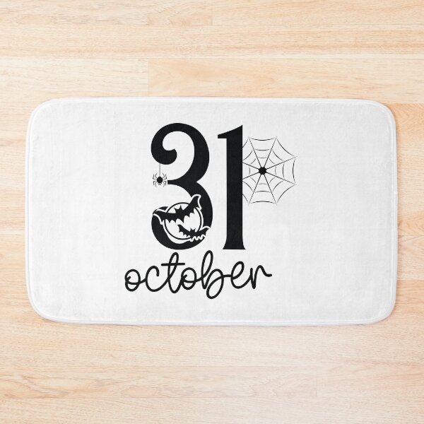 Item preview, 31 October - Cute Halloween Party Retro Vintage Spooky Pumpkin Witch Ghost Autumn Fall Season Gothic Horror Gift designed and sold by FuzionRaptor.