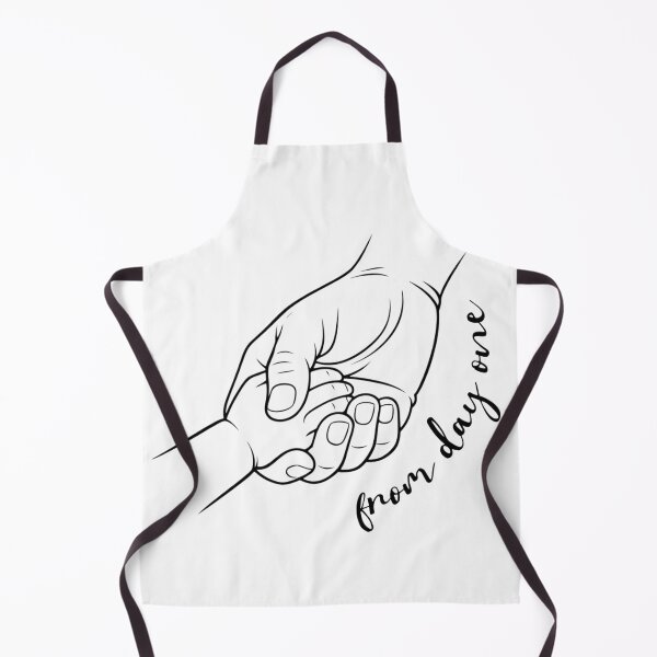 Item preview, From Day One Parent and Baby Hands Line Art | New Mom & New Dad Gift designed and sold by Be-You-Vibes.