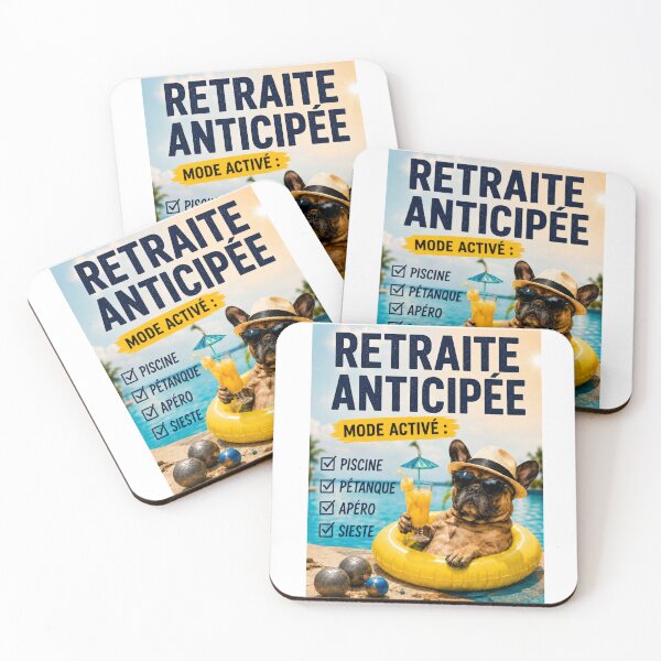Item preview, Early Retirement – Mode Activated | Swimming Pool, Petanque, Drinks & Nap designed and sold by Zopadesign.