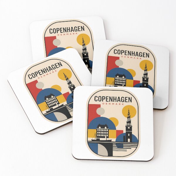 Item preview, Minimalist Copenhagen Denmark Retro Travel Landmark designed and sold by k3rstman1.