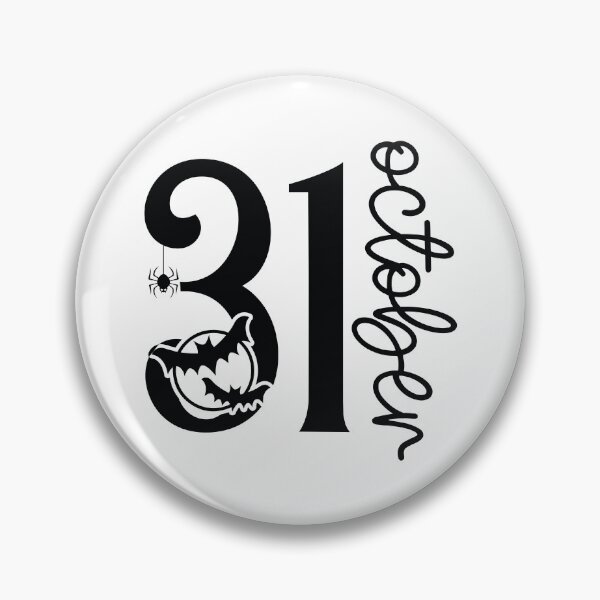 Item preview, 31 October - Cute Spooky Retro Pumpkin Autumn Season Halloween Party Gift Art designed and sold by FuzionRaptor.