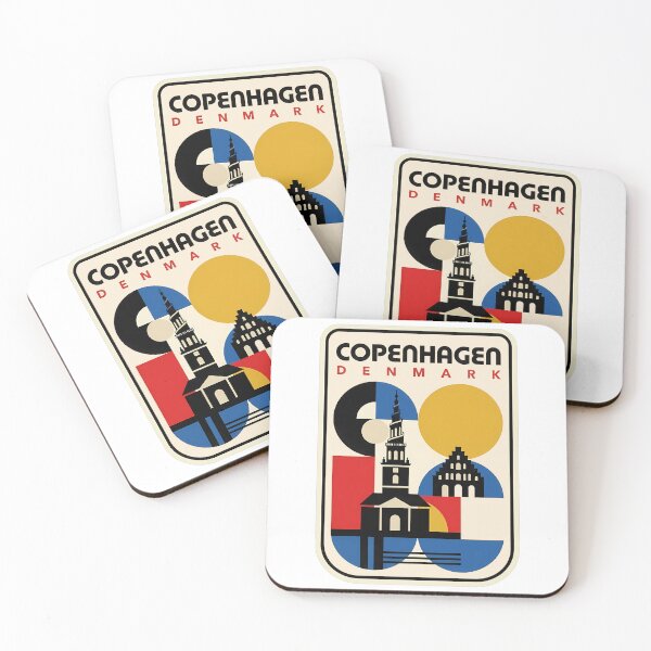 Item preview, Retro Copenhagen Denmark Mid-century Modern Travel designed and sold by k3rstman1.