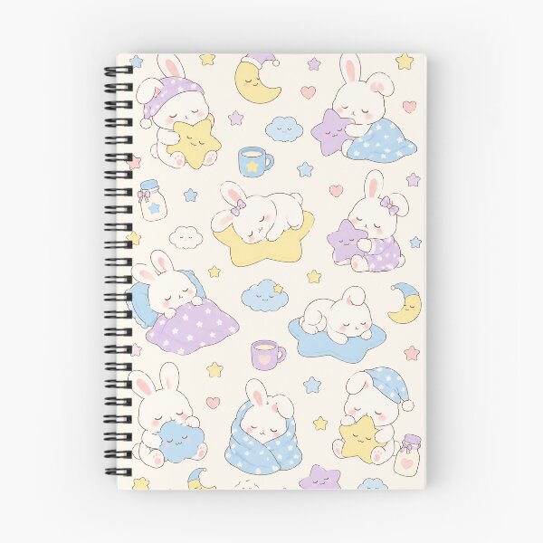 Item preview, Sleepy Bunny Star Pillow Kawaii Pattern designed and sold by Soft Berry Studio.