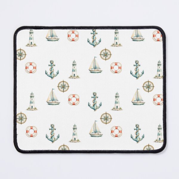 Item preview, Vintage Nautical Watercolor Sticker Set designed and sold by Ewa Miller.