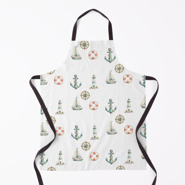 Item preview, Vintage Nautical Watercolor Sticker Set designed and sold by Ewa Miller.