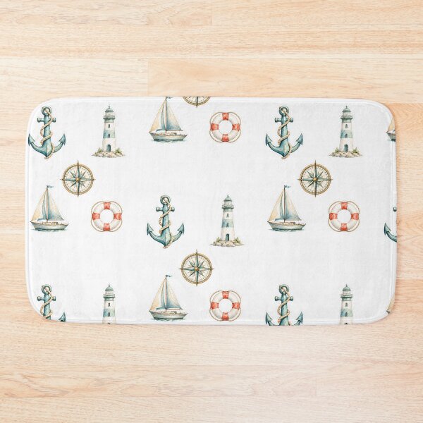 Item preview, Vintage Nautical Watercolor Sticker Set designed and sold by Ewa Miller.