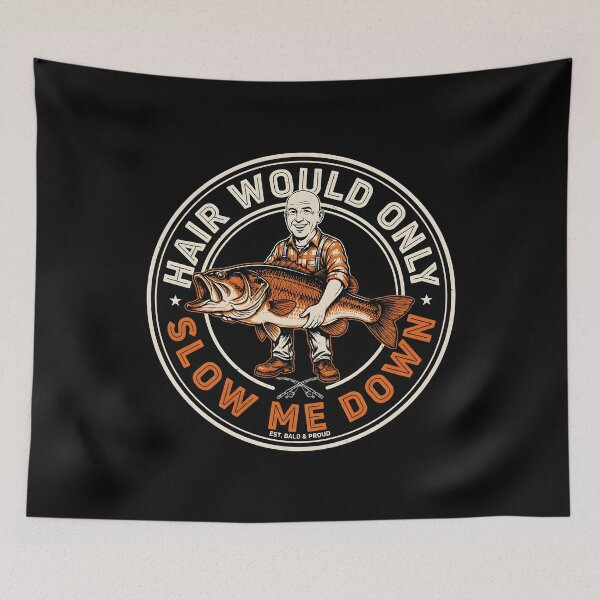 Item preview, Hair Would Only Slow Me Down Dad Humor Funny Bald Dad Joke Vintage designed and sold by Redgiant87x.