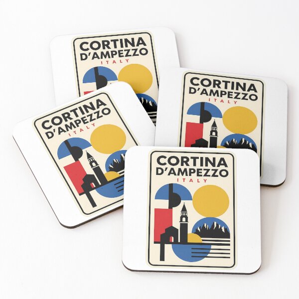 Item preview, Cortina D Ampezzo Italy Retro Geometric Travel designed and sold by k3rstman1.