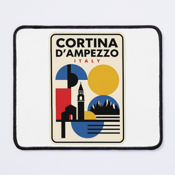 Item preview, Cortina D Ampezzo Italy Retro Geometric Travel designed and sold by k3rstman1.