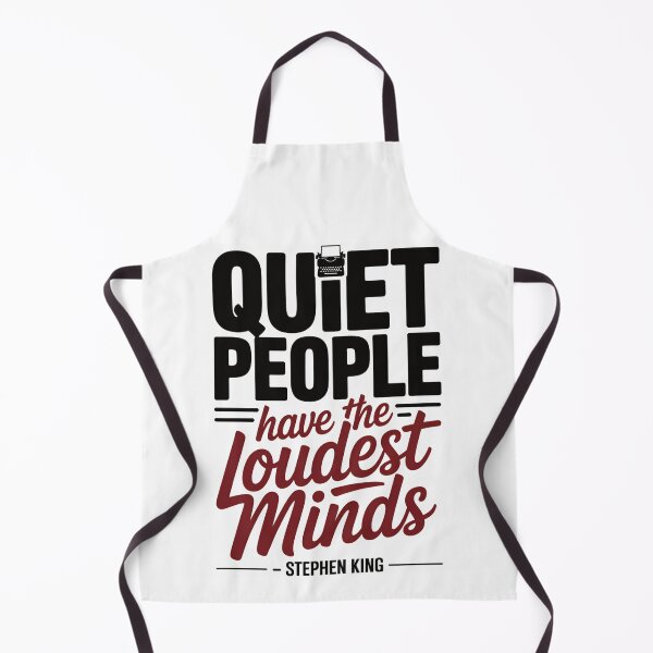 Artikelvorschau, Stephen King Quote — Quiet People Have The Loudest Minds | Introvert Book Lover entworfen und verkauft von EXATEES ⭐⭐⭐⭐⭐.