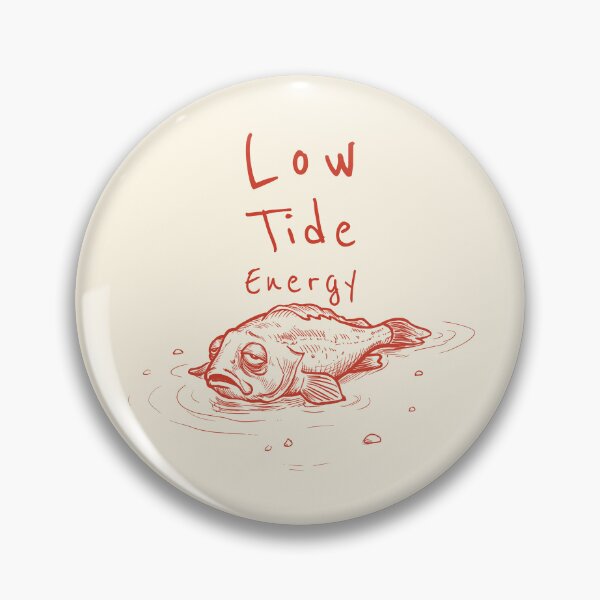 Item preview, Funny Fish Minimalist Line Art - Low Tide Energy designed and sold by Lumi-Bloom.