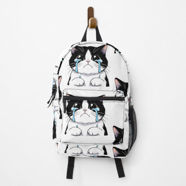 Item preview, Crying black and white cartoon cat designed and sold by By:MarcinK.
