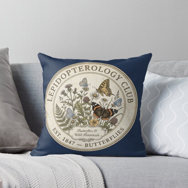 Item preview, Lepidopterology Club Vintage Badge Butterflies Art designed and sold by CalmCapy Co.
