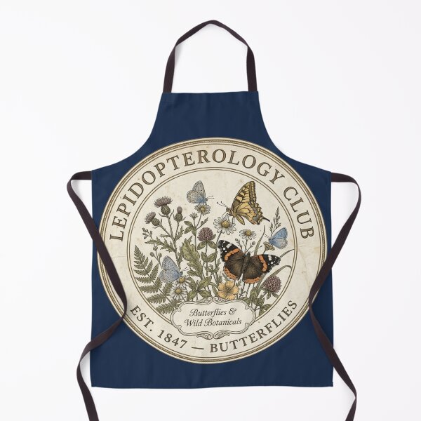 Item preview, Lepidopterology Club Vintage Badge Butterflies Art designed and sold by CalmCapy Co.