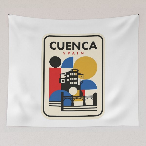 Item preview, Cuenca Spain Casas Colgadas Geometric Travel Style designed and sold by k3rstman1.