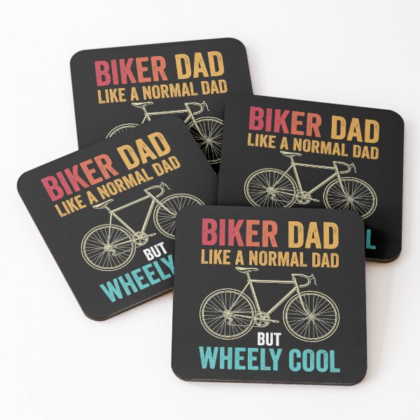 Item preview, Biker Dad Like A Normal Dad But Wheely Cool Bicycle Father Cycling Rider designed and sold by SofenArt.